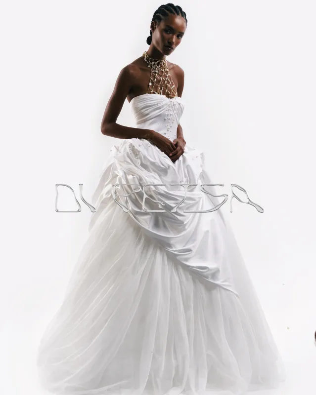 The Adorned Wedding Gown made by Di Petsa