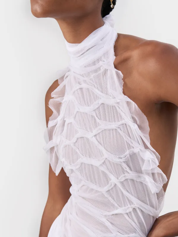 The Serpent Skin Draped Gown made by Di Petsa