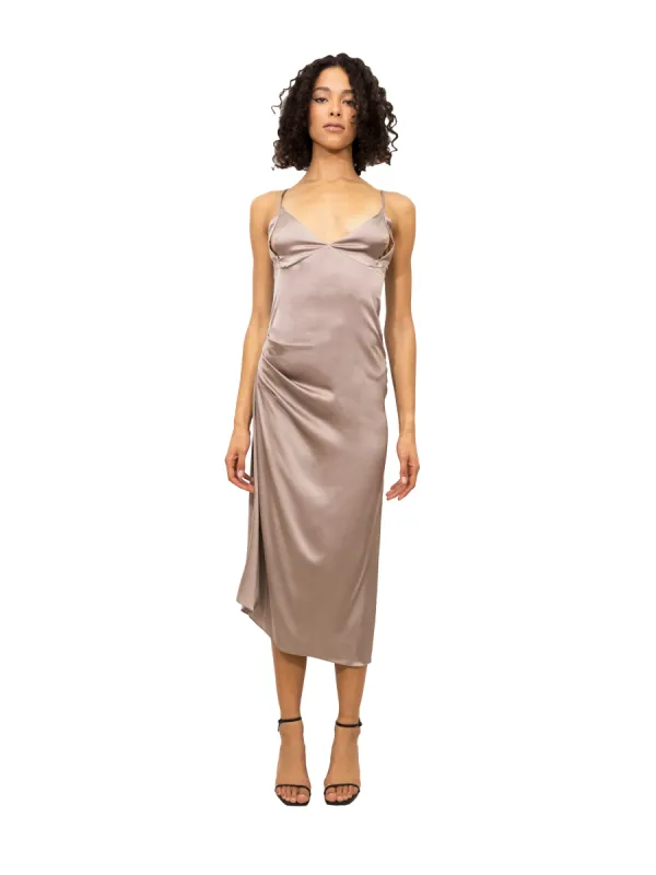 Silver Slip Dress made by Di Petsa