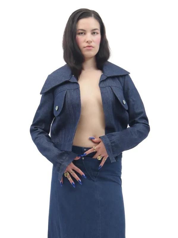 Masturbation Denim Jacket made by Di Petsa