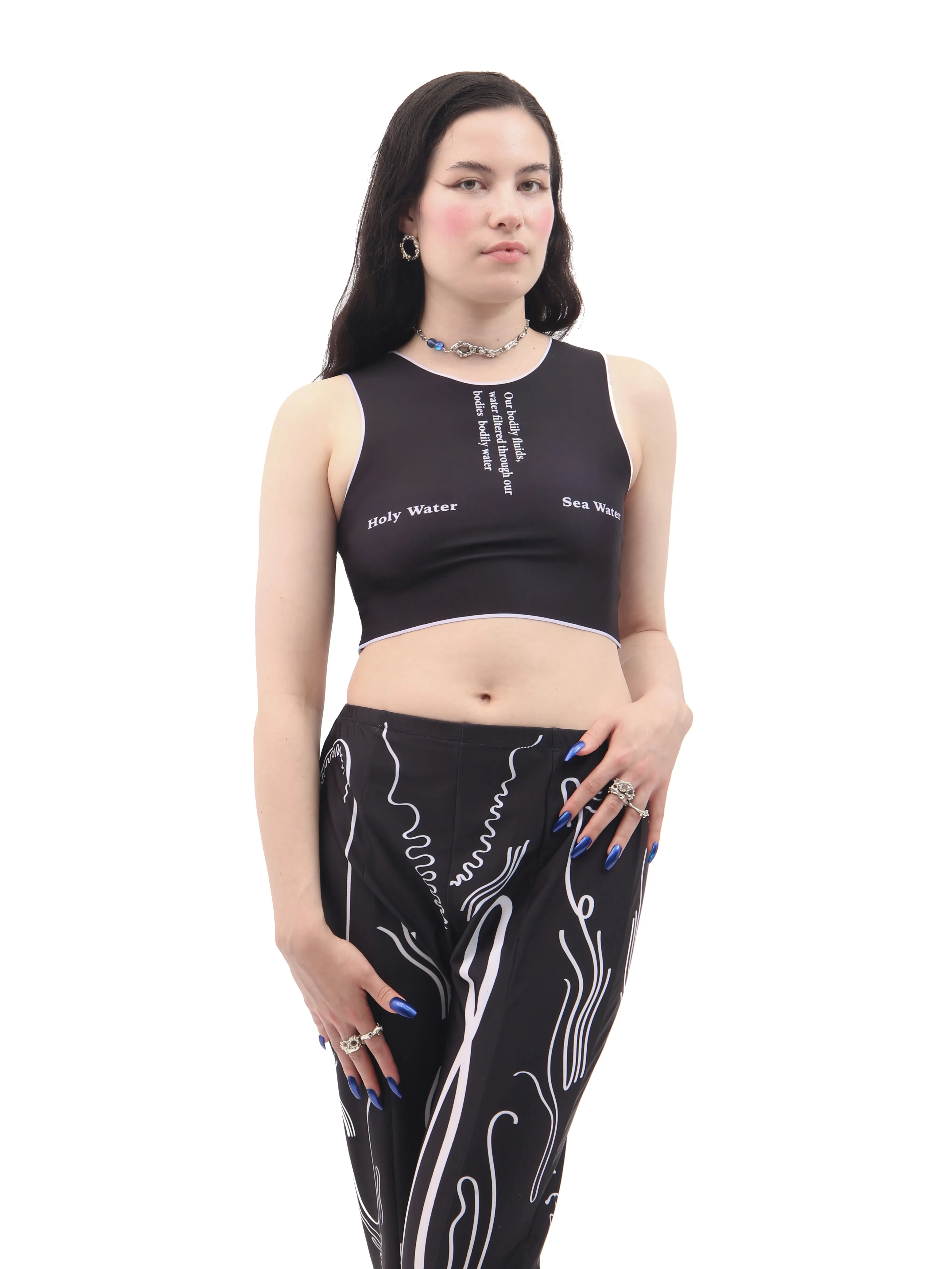 Wet Script Crop Top sold by Di Petsa