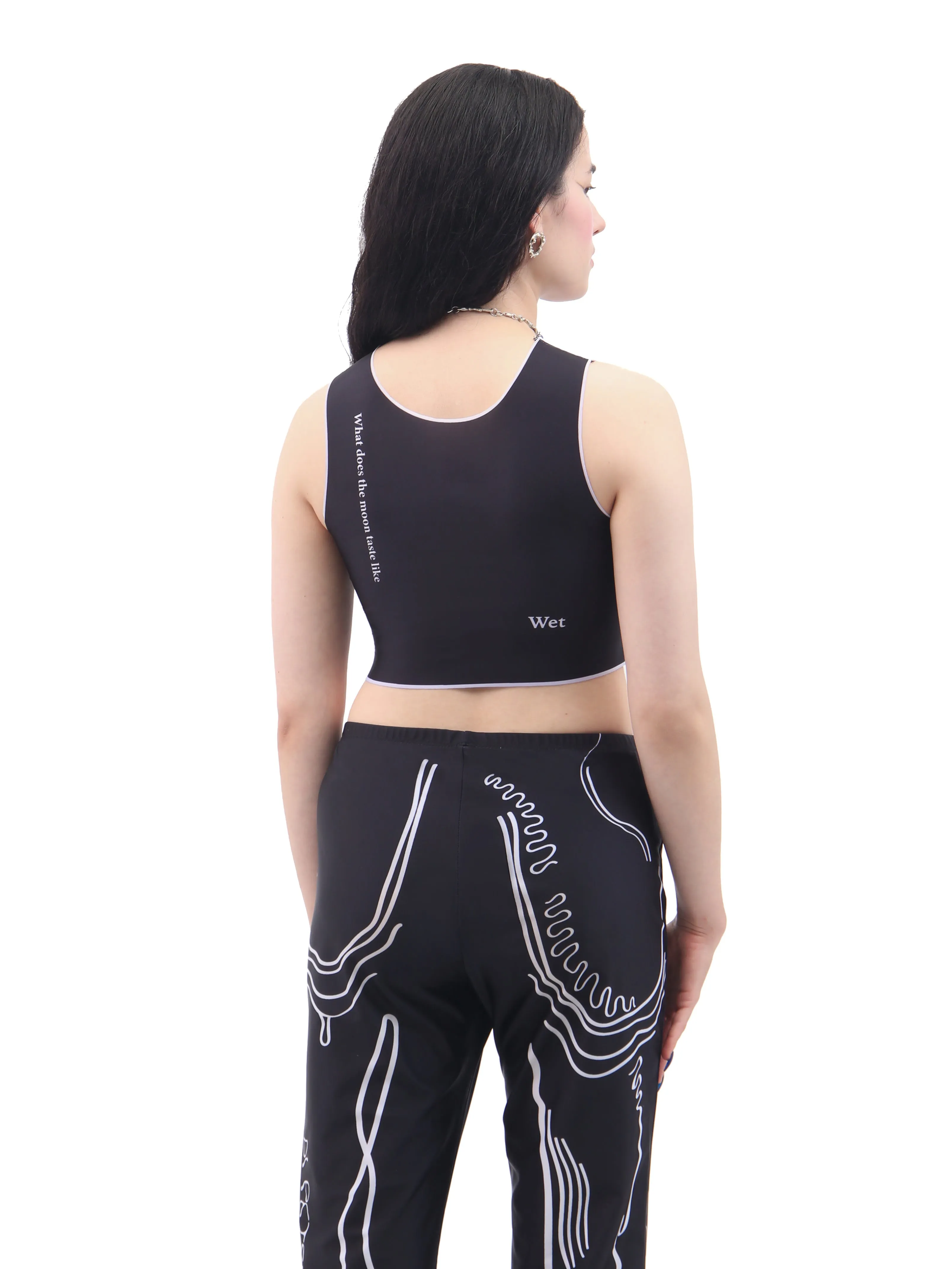 Wet Script Crop Top sold by Di Petsa product image thumbnail 3