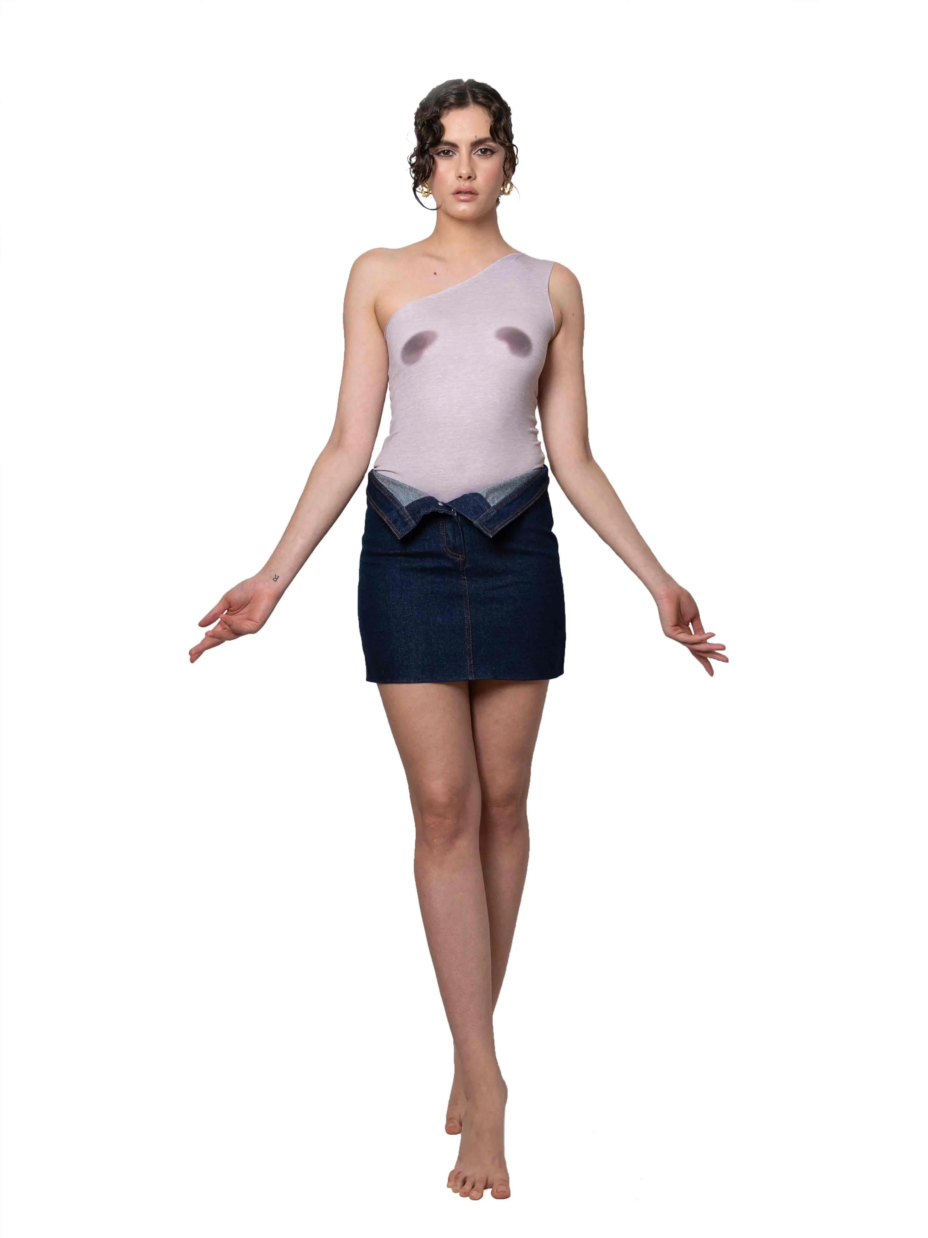 Breast Leak One-Shoulder Top sold by Di Petsa product image thumbnail 2