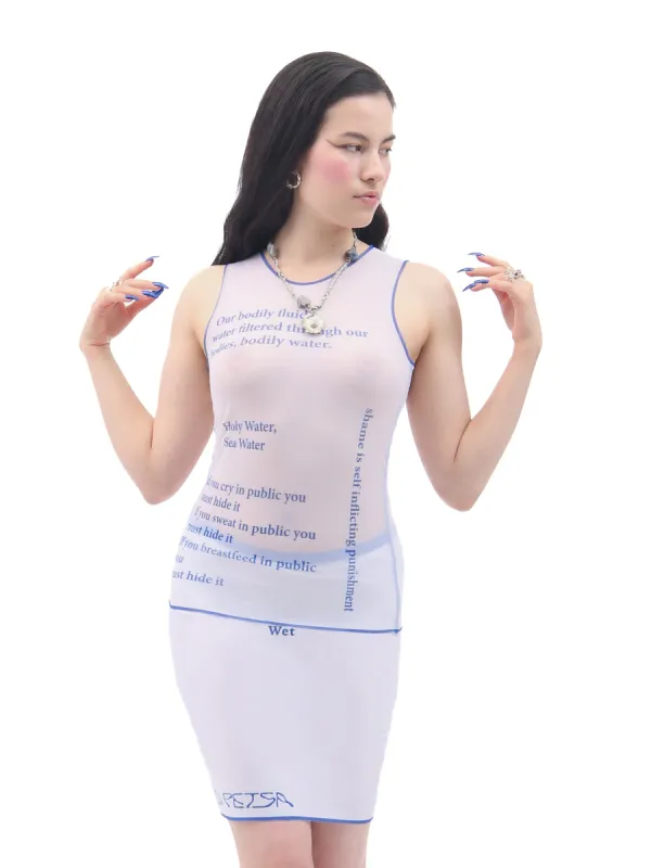 Wet Script Top made by Di Petsa