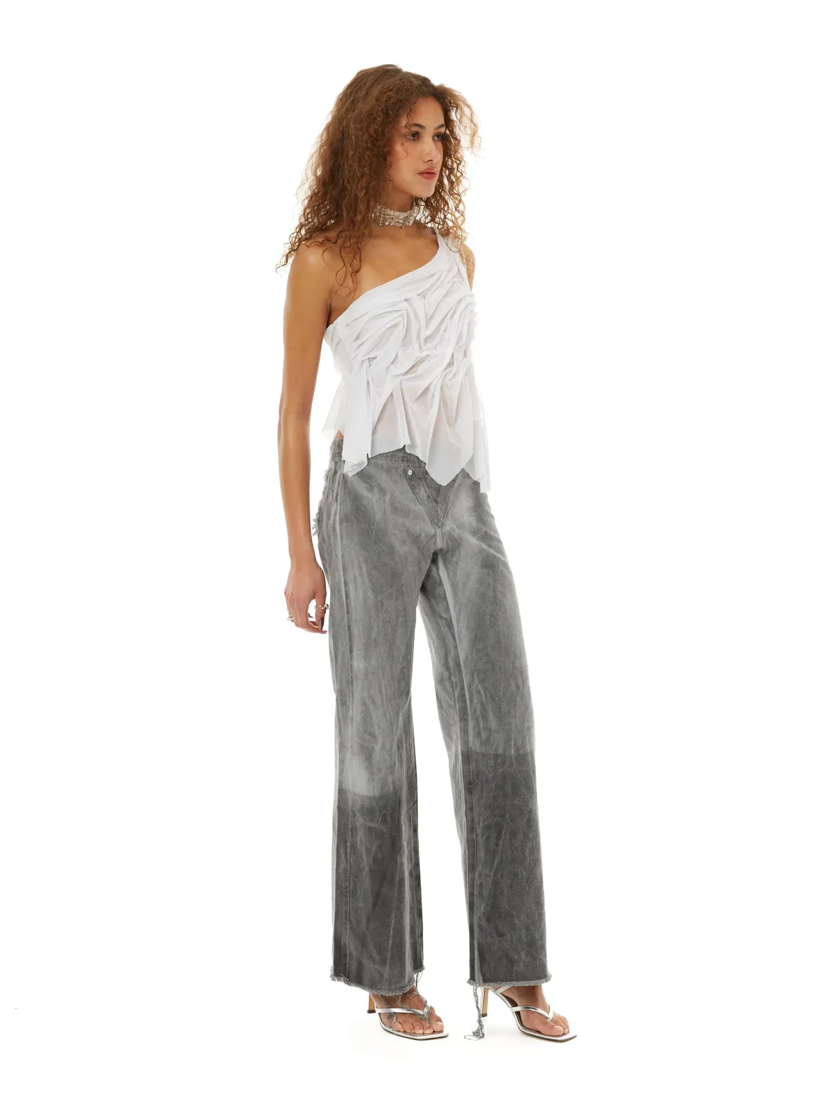 Wetlook One-shoulder Top sold by Di Petsa product image thumbnail 2