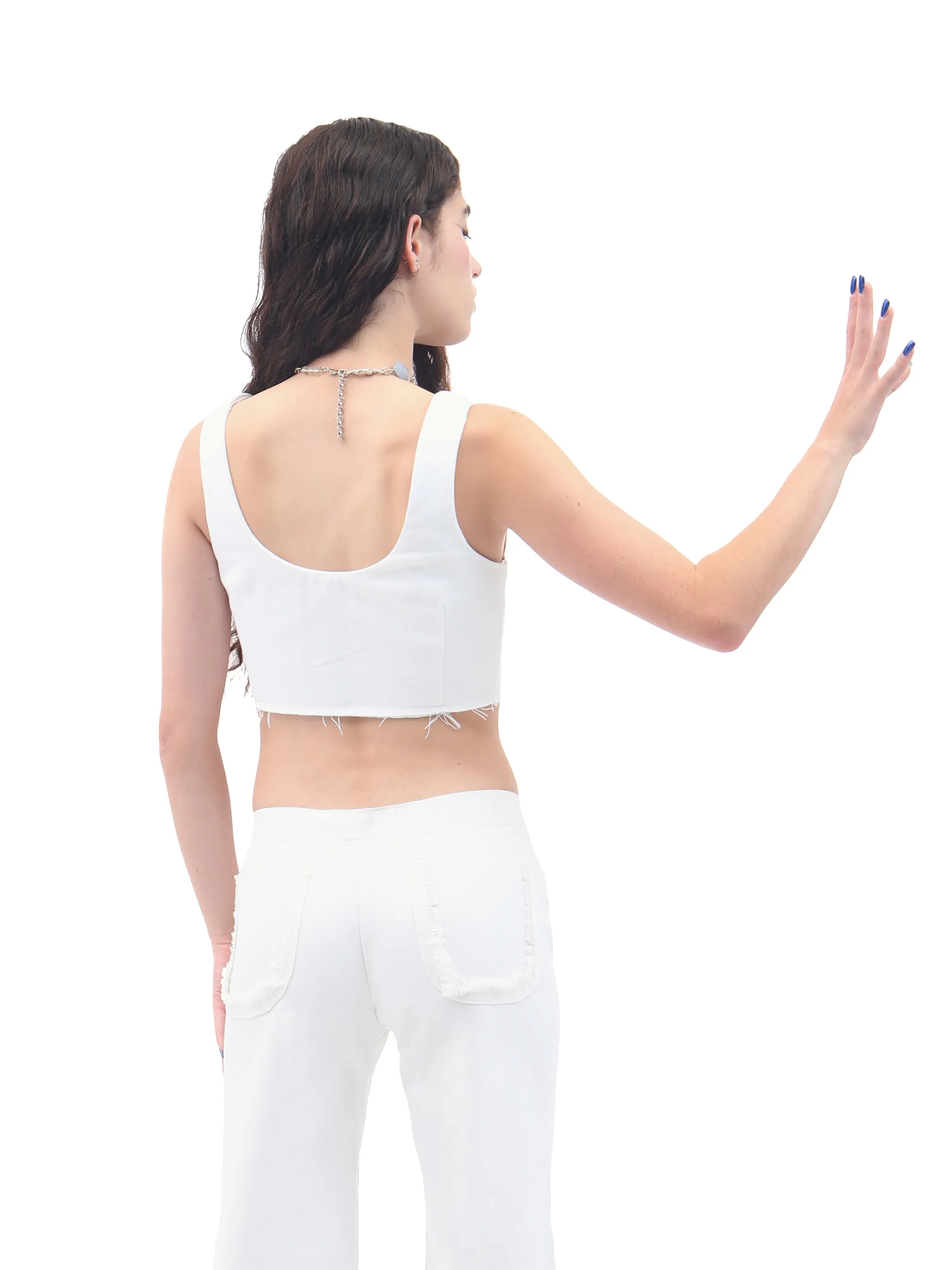 Over Flowing Denim Corset sold by Di Petsa product image thumbnail 3