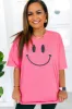 TABY ORIGINAL DESIGN: Smiley Boxy Tee PUFF*** IN Tooty Frooty*** sold by shop taby