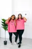 TABY ORIGINAL DESIGN: Smiley Boxy Tee PUFF*** IN Tooty Frooty*** sold by shop taby