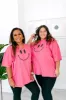 TABY ORIGINAL DESIGN: Smiley Boxy Tee PUFF*** IN Tooty Frooty*** sold by shop taby