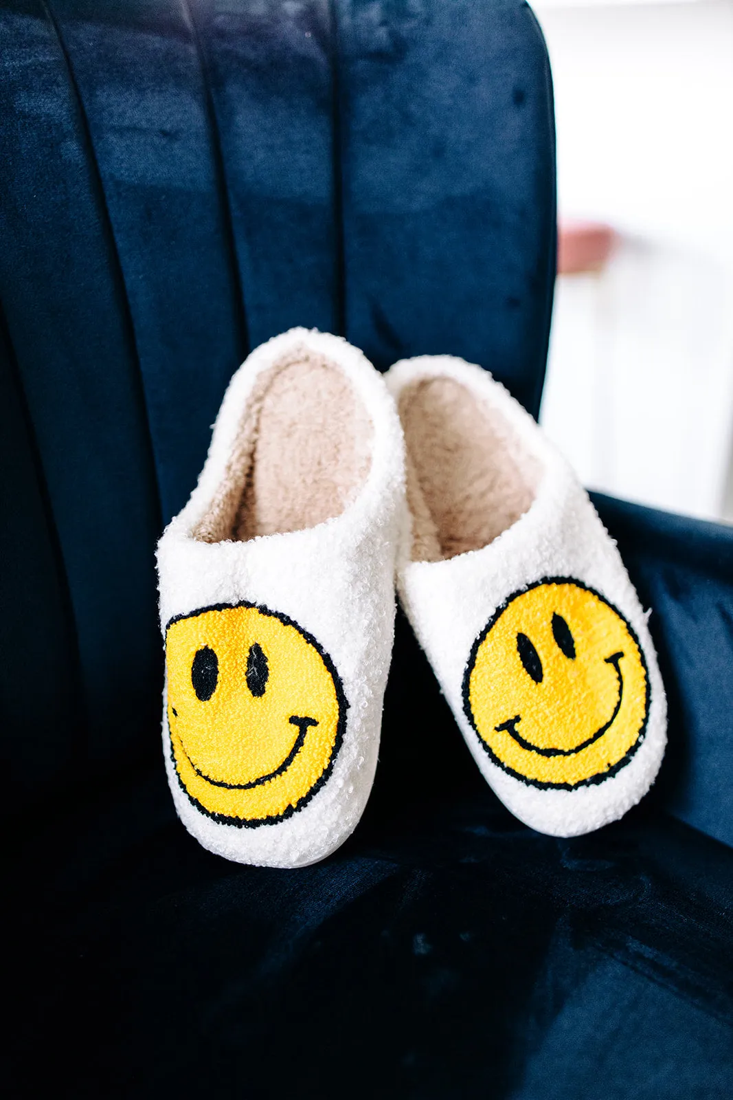 Smile More, Worry Less Slippers In WHITE*** sold by shop taby product image thumbnail 2