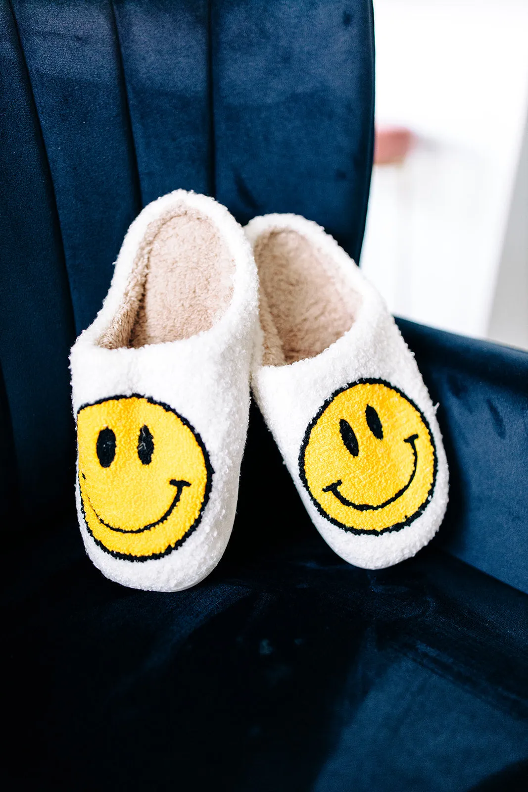 Smile More, Worry Less Slippers In WHITE*** sold by shop taby product image thumbnail 4