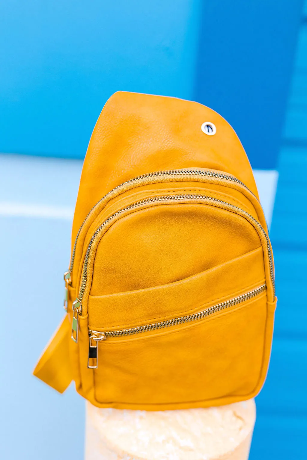 Follow Your Own Path Sling Bag In YELLOW GOLD** sold by shop taby product image thumbnail 4