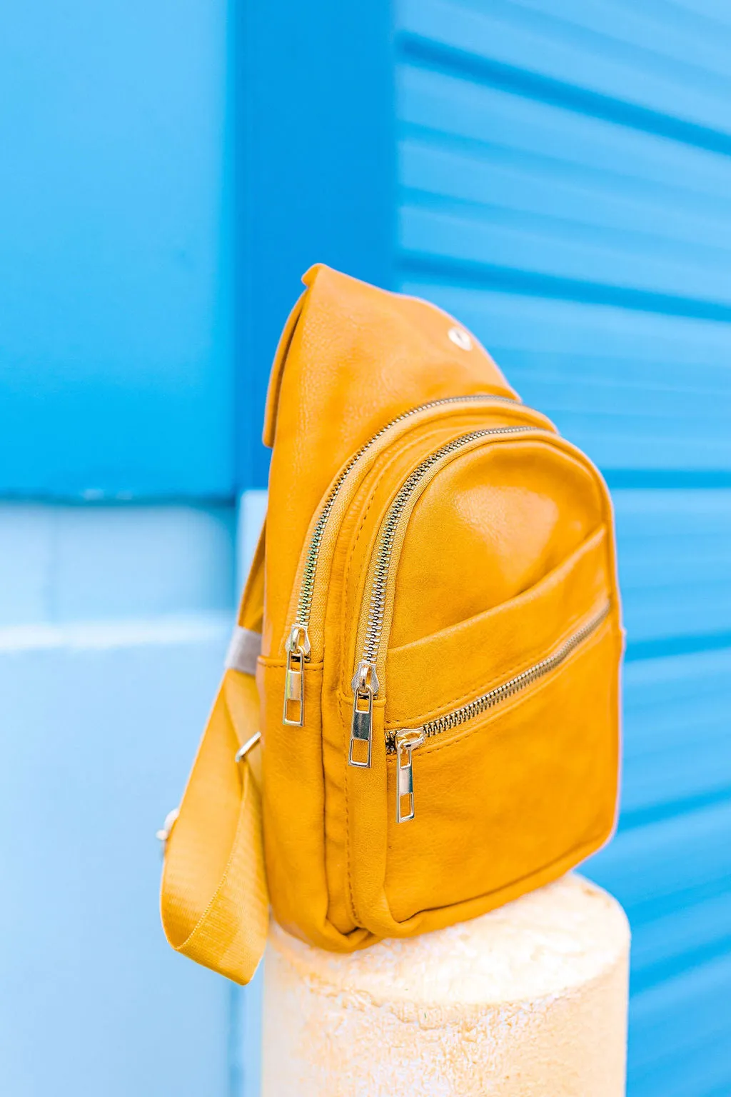 Follow Your Own Path Sling Bag In YELLOW GOLD** sold by shop taby product image thumbnail 5