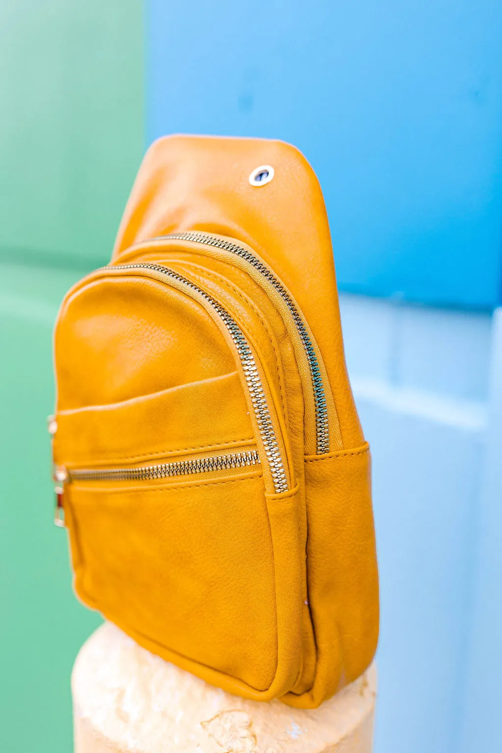 Follow Your Own Path Sling Bag In YELLOW GOLD** sold by shop taby product image thumbnail 3