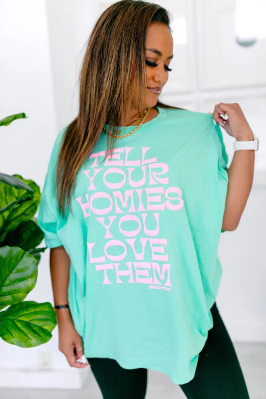 TABY ORIGINAL: Tell Your Homies You Love Them Boxy Tee EXTREME PUFF*** IN MINT*** sold by shop taby