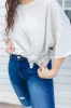 Boyfriend Boxy Knit Top In BONE*** sold by shop taby