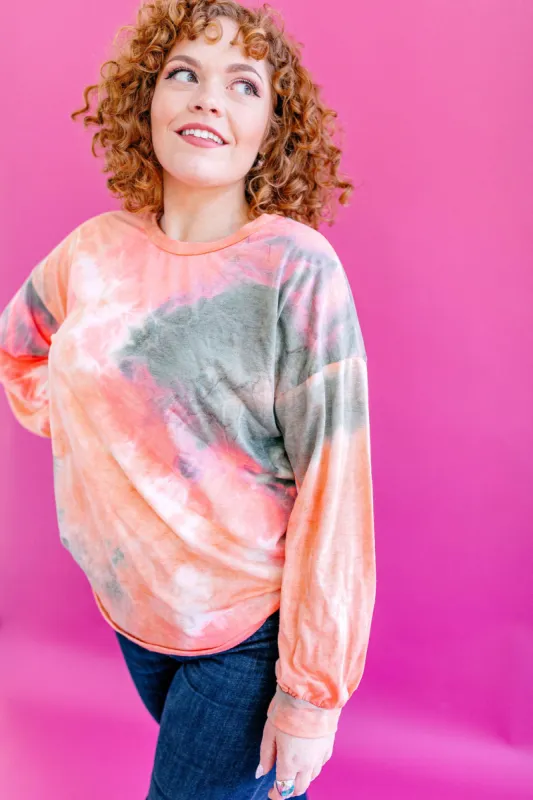 Never Let You Go Tie Dye Top made by shop taby
