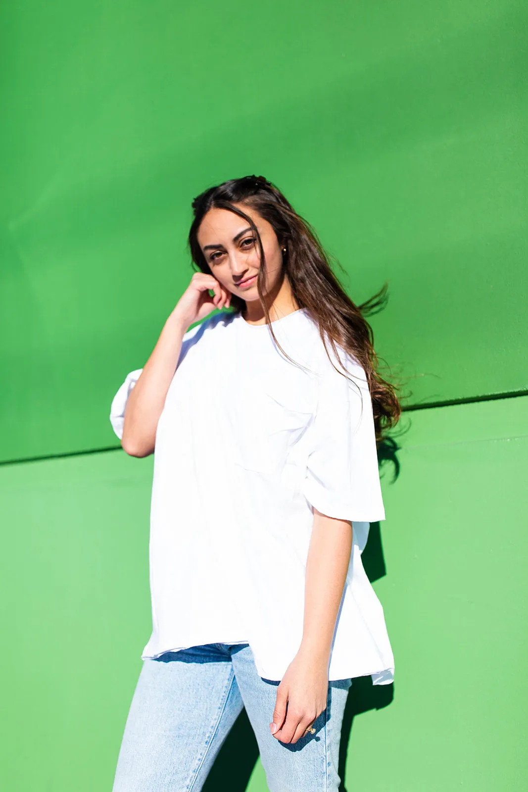 Everyday Boyfriend Tee in WHITE*** sold by shop taby product image thumbnail 5