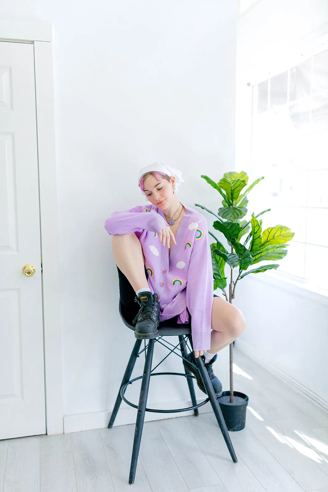 I’m Good Cardigan in sizes XS-5X*** EMBROIDERED*** FLUFFY TEXTURED CLOUDS*** sold by shop taby product image thumbnail 4