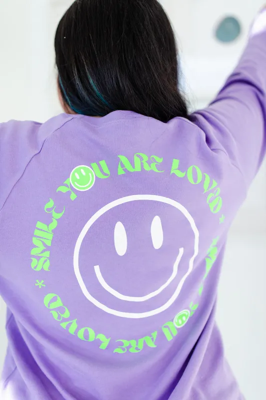 TABY ORIGINAL DESIGN: Keep On Smiling Pullover In LAVENDER*** RESTOCKED*** sold by shop taby