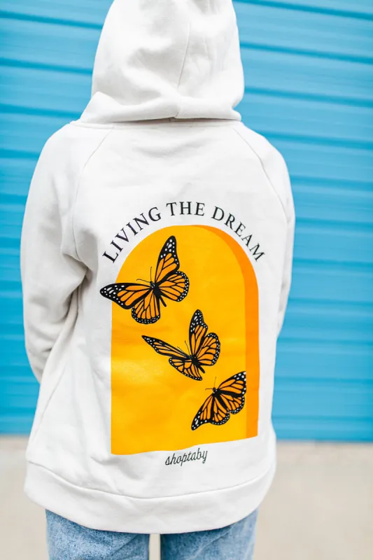 TABY ORIGINAL DESIGN: Living The Dream Hoodie sold by shop taby