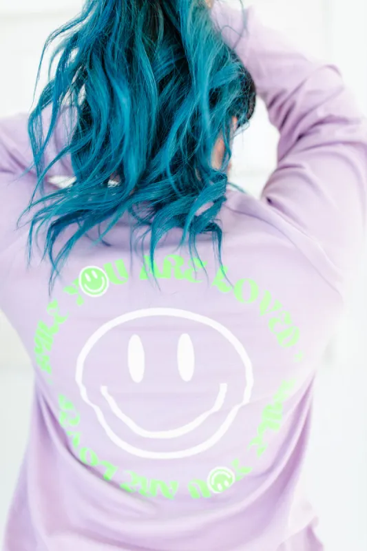 TABY ORIGINAL DESIGN: Keep On Smiling Pullover In LILAC** RESTOCKED*** sold by shop taby