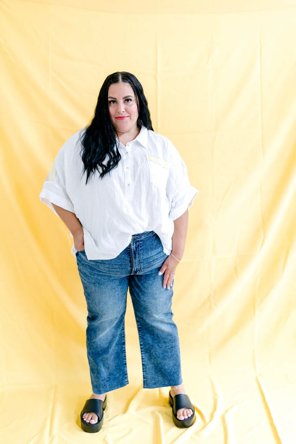 Ready To Go Woven Top sold by shop taby product image thumbnail 2