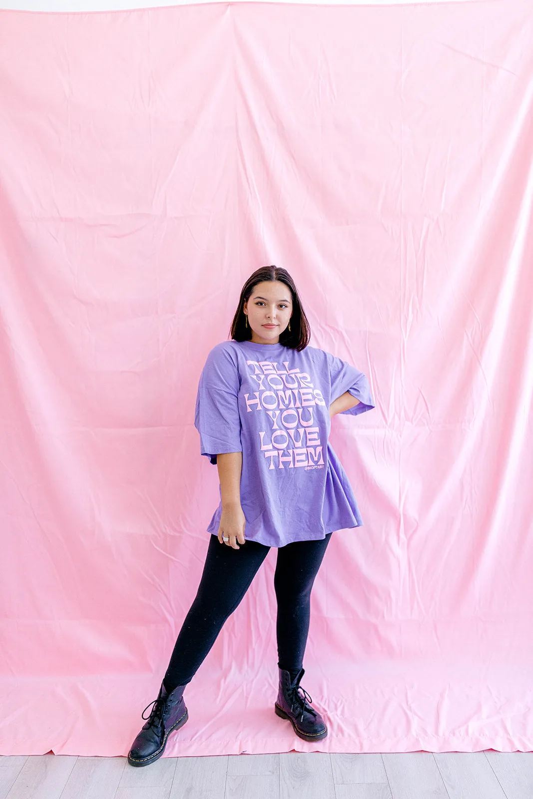 TABY ORIGINAL: Tell Your Homies You Love Them Boxy Tee EXTREME PUFF*** sold by shop taby product image thumbnail 5