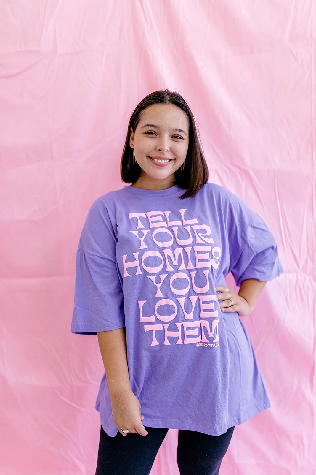 TABY ORIGINAL: Tell Your Homies You Love Them Boxy Tee EXTREME PUFF*** sold by shop taby