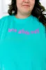 TABY ORIGINAL: Hot Girls Cry In AQUA MARINE & RAISED PUFF*** sold by shop taby
