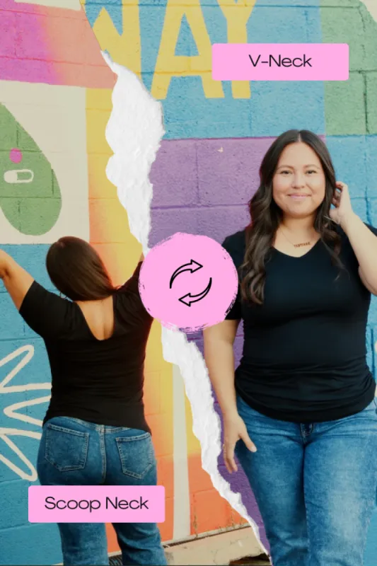 TABY ORIGINAL: Versa Tee In BLACK* IN SIZES XS-5X** BUNDLE AND SAVE*** sold by shop taby