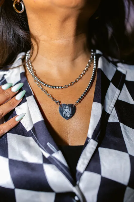 TABY ORIGINAL: Girl Power Heart Necklace sold by shop taby