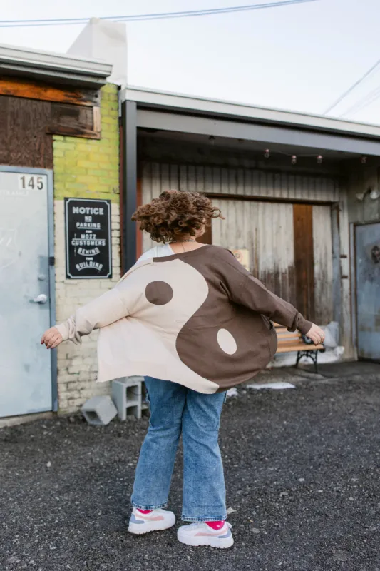 TABY ORIGINAL: The Yin To My Yang Cardigan In MOCHA LATTE** In Sizes XS-5X!*** sold by shop taby