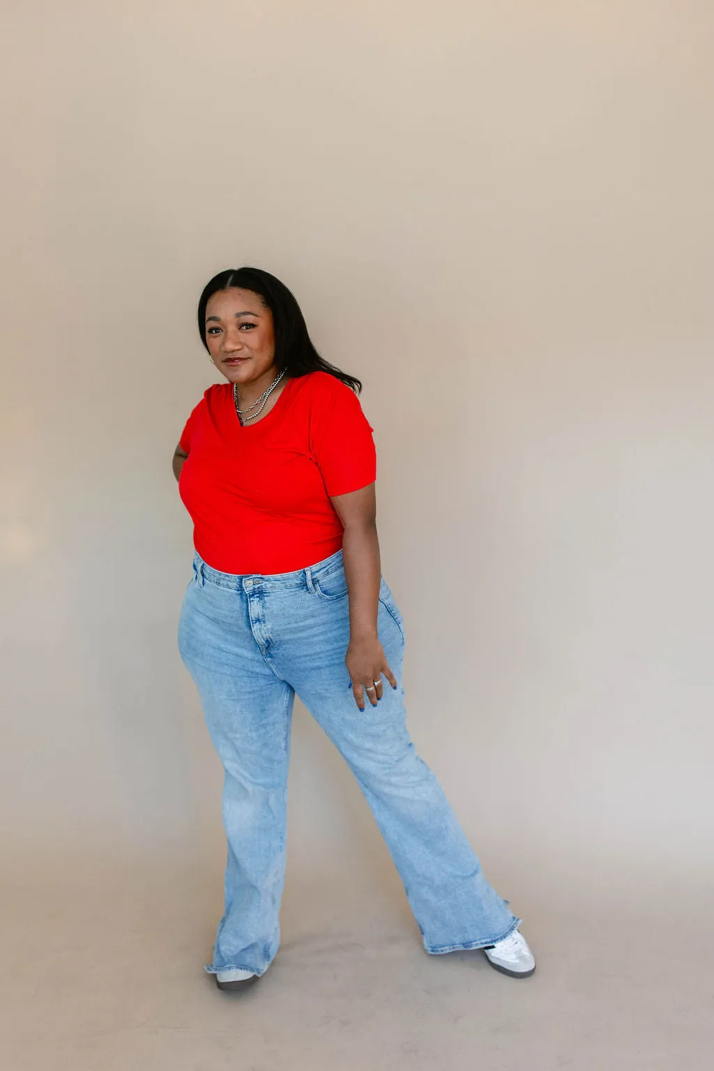 TABY ORIGINAL: Versa Tee In RED*** IN SIZES XS-5X** BUNDLE AND SAVE*** sold by shop taby product image thumbnail 5