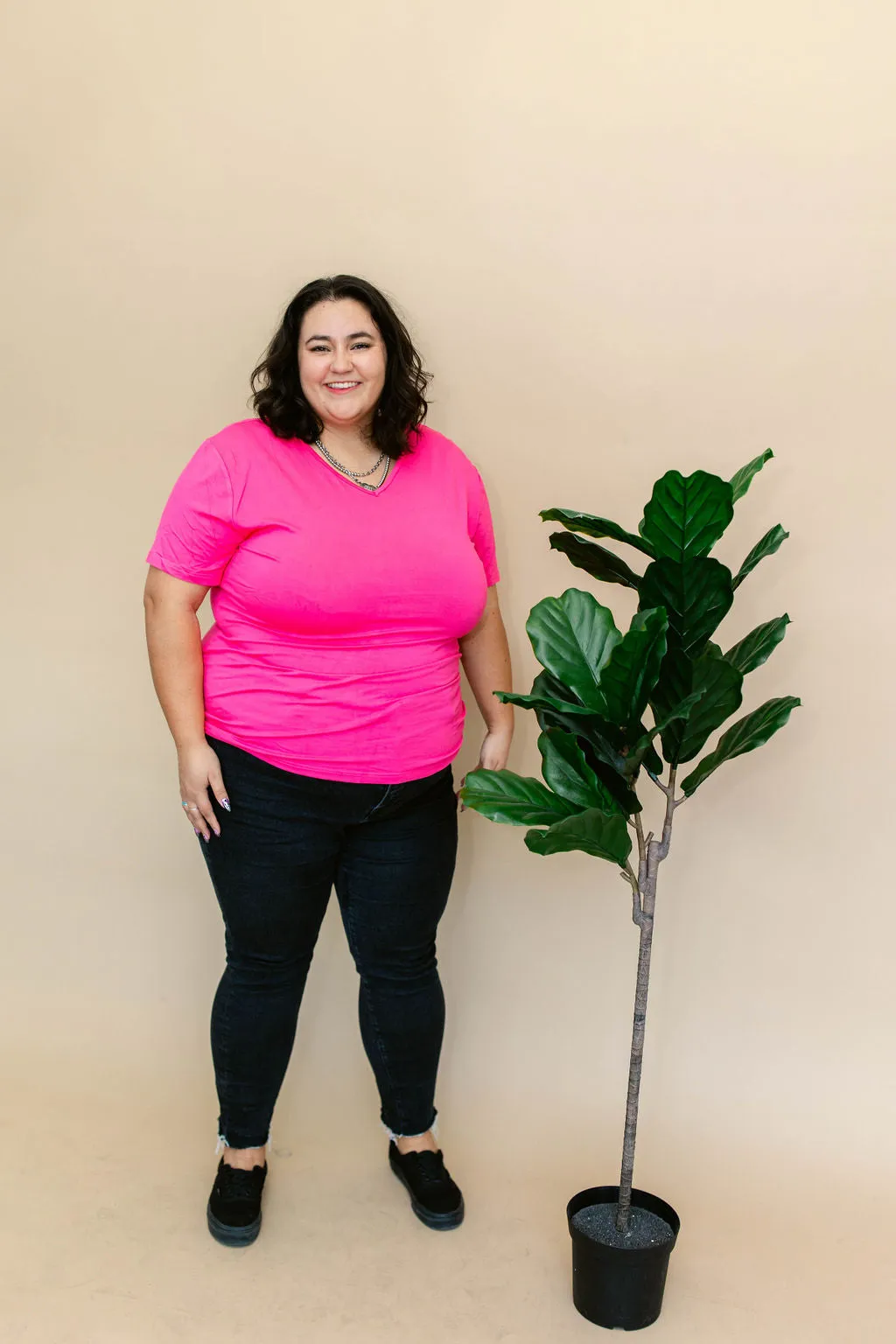 TABY ORIGINAL: Versa Tee In PINK*** IN SIZES XS-5X** BUNDLE AND SAVE*** sold by shop taby product image thumbnail 5