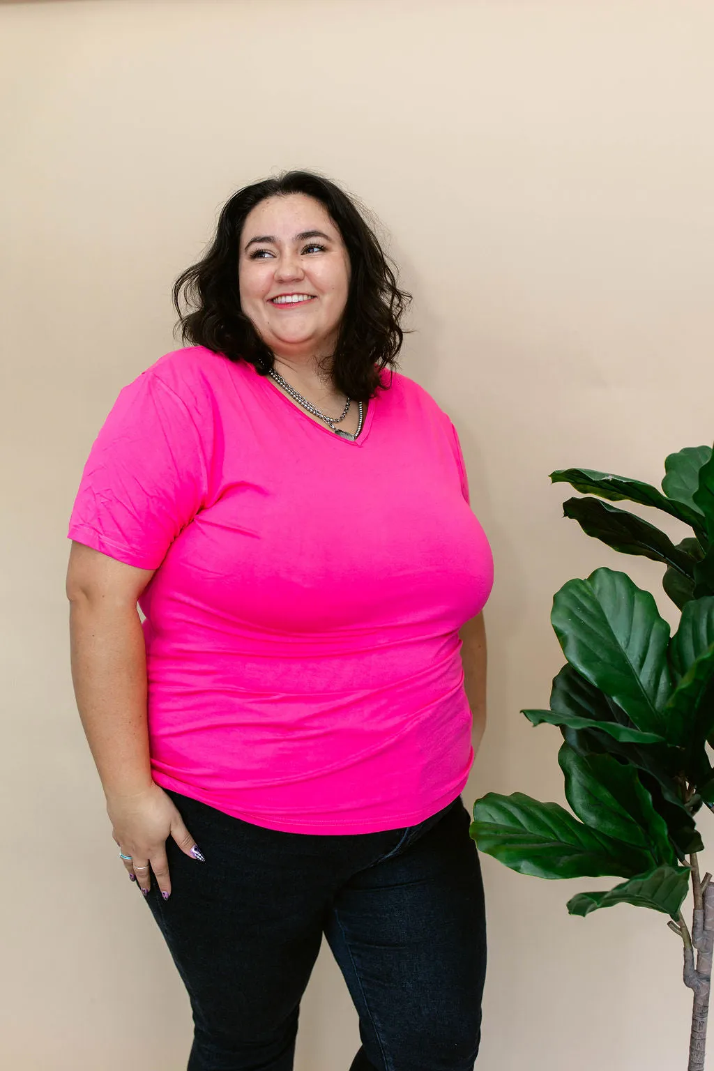 TABY ORIGINAL: Versa Tee In PINK*** IN SIZES XS-5X** BUNDLE AND SAVE*** sold by shop taby product image thumbnail 4