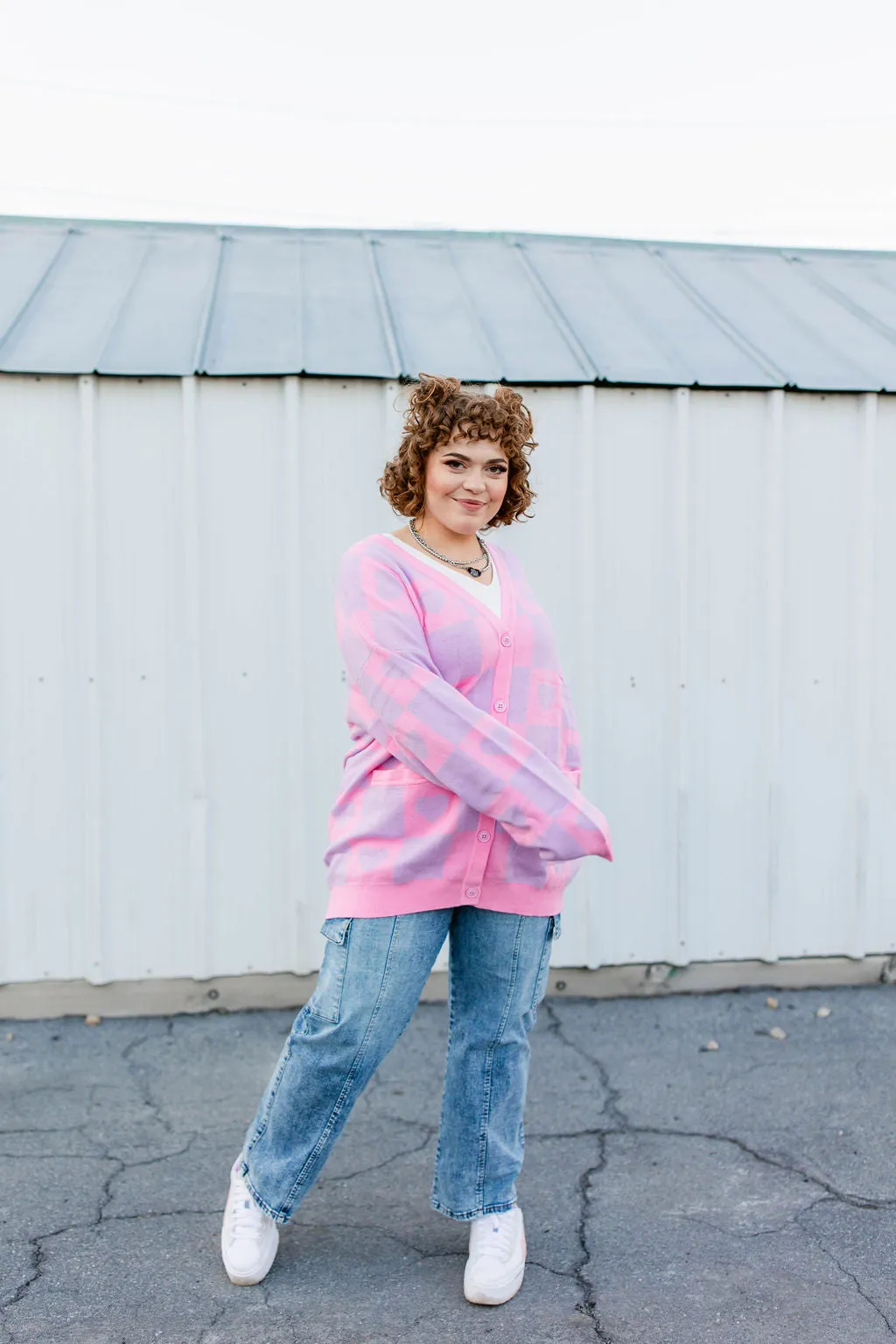 TABY ORIGINAL: Radical Self Love Cardigan In Lavender & Pink** RESTOCKED!*** sold by shop taby product image thumbnail 2
