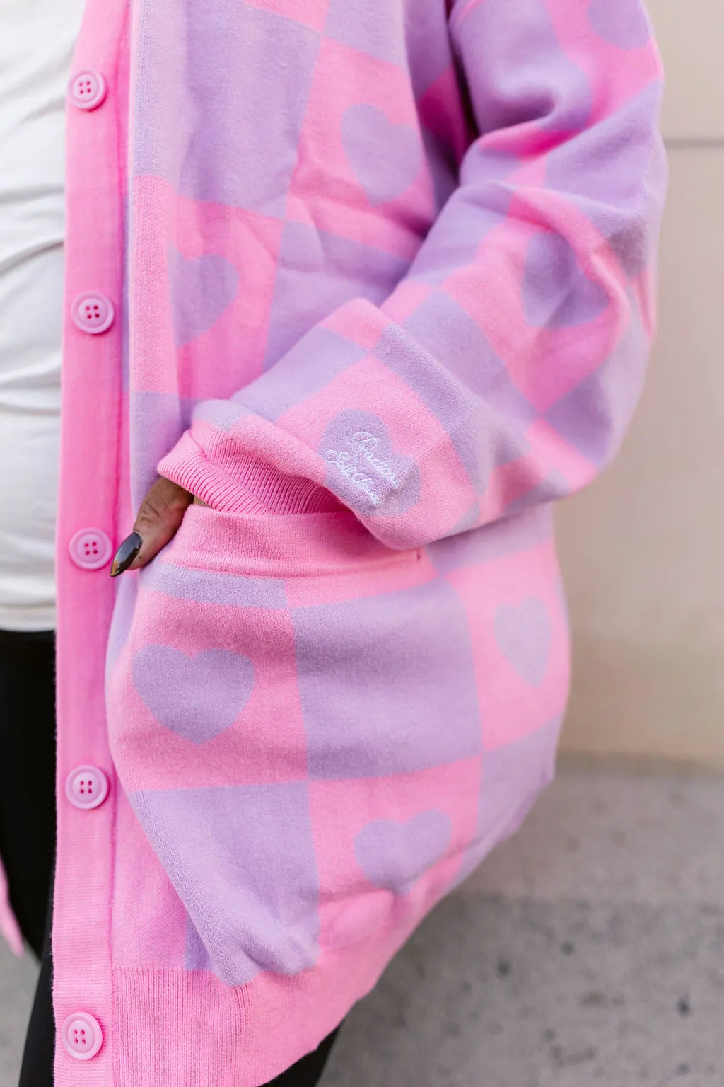 TABY ORIGINAL: Radical Self Love Cardigan In Lavender & Pink** RESTOCKED!*** sold by shop taby product image thumbnail 3