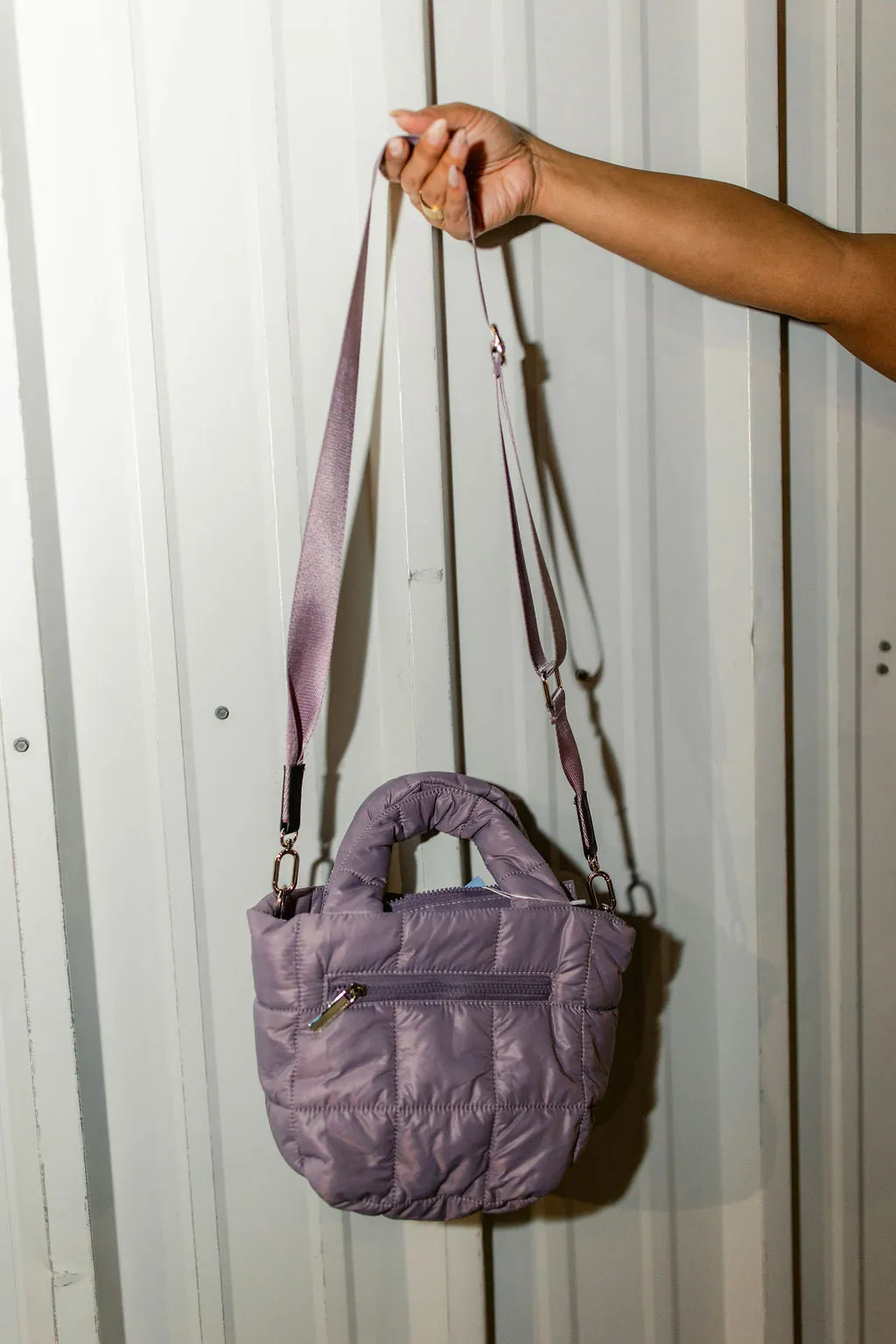 Quilted Tote Bag sold by shop taby product image thumbnail 3