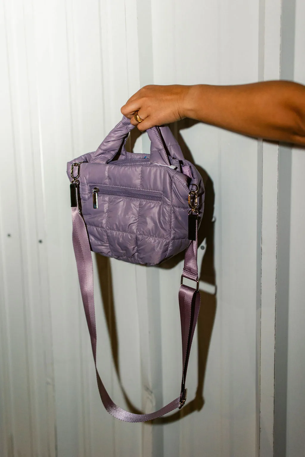 Quilted Tote Bag sold by shop taby product image thumbnail 4