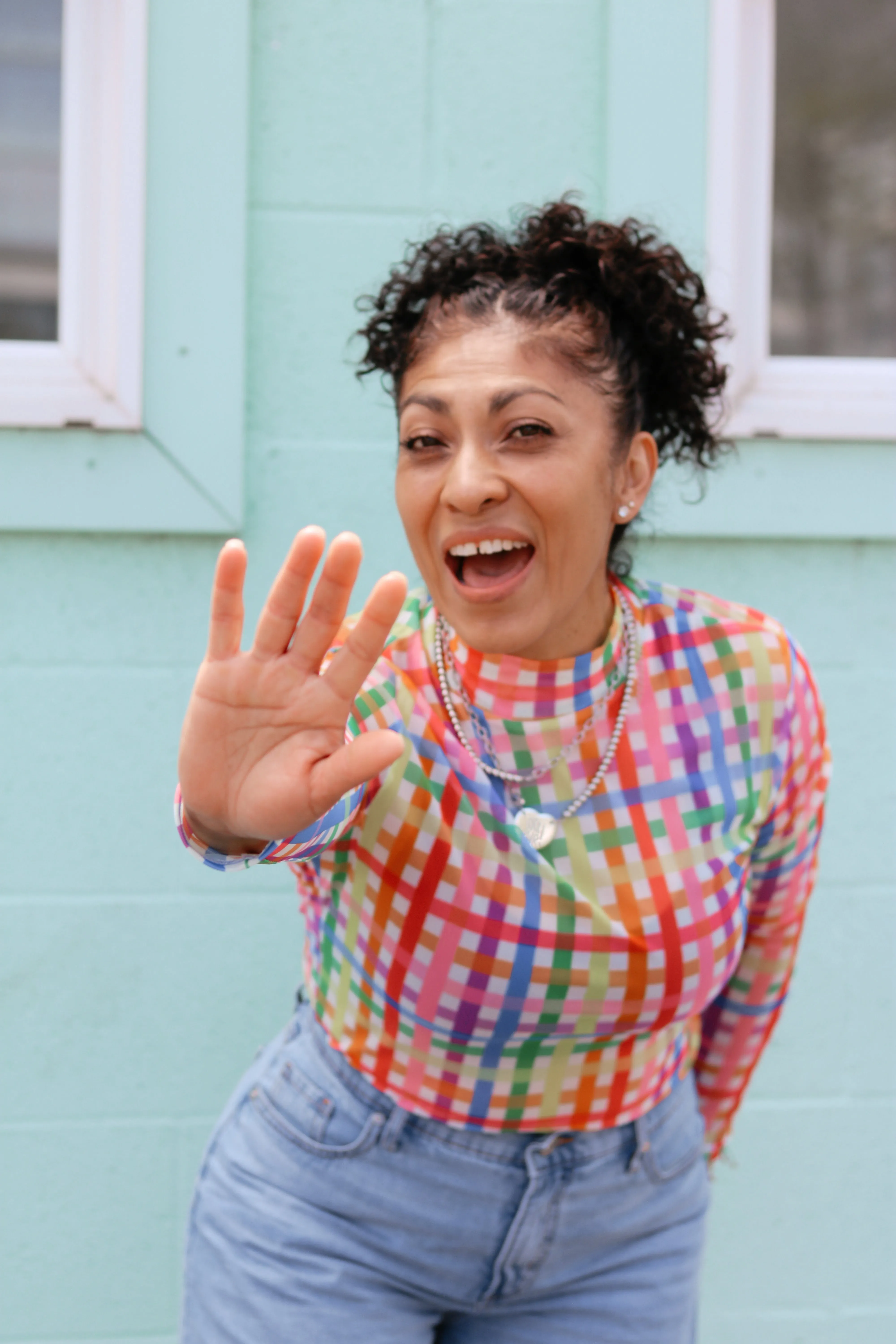 TABY ORIGINAL: Get Noticed Peekaboo Mesh top IN SIZES XS-5X*** sold by shop taby