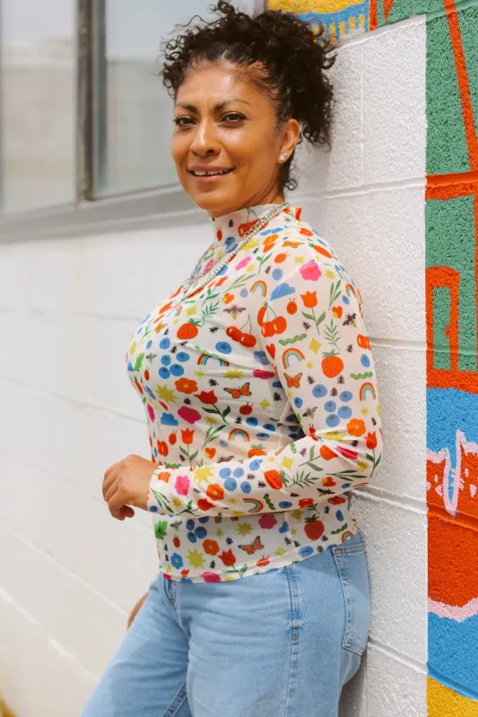 TABY ORIGINAL: Mañana Será Bonito Peekaboo Mesh top IN SIZES XS-5X*** sold by shop taby