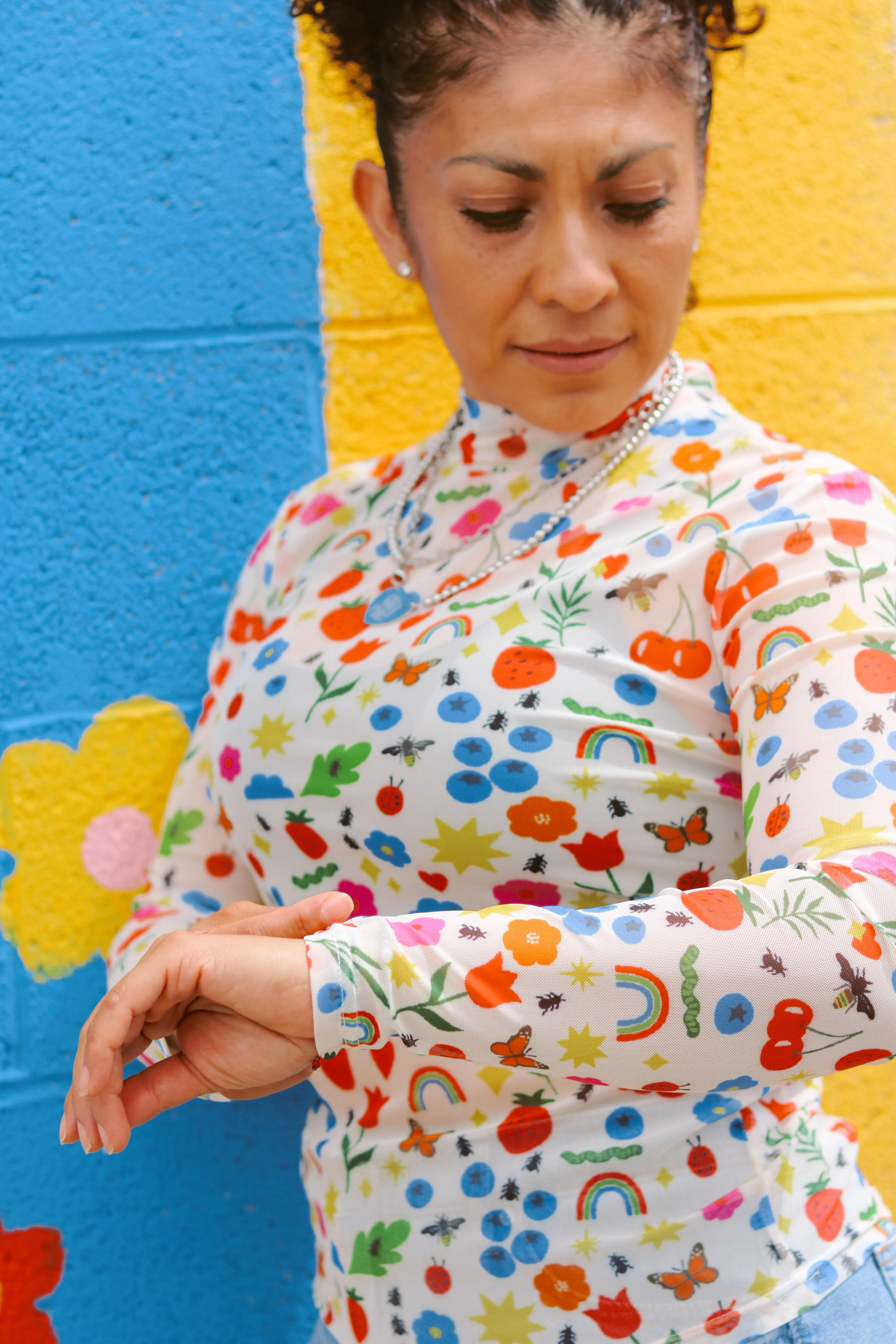 TABY ORIGINAL: Mañana Será Bonito Peekaboo Mesh top IN SIZES XS-5X*** sold by shop taby product image thumbnail 5