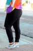 Black High Rise Skinny Crop Pants sold by shop taby