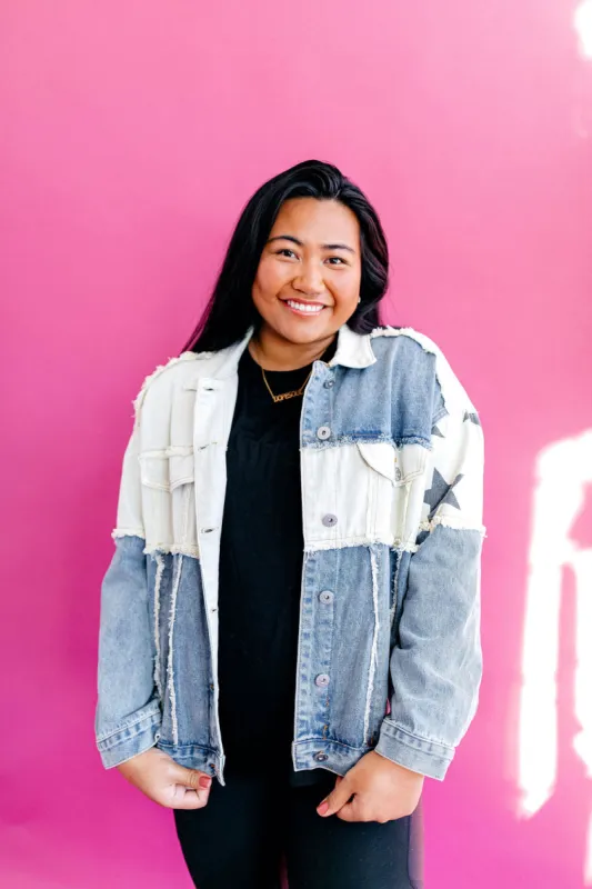 Mix And Match Denim Jacket TABY’S PICK*** sold by shop taby