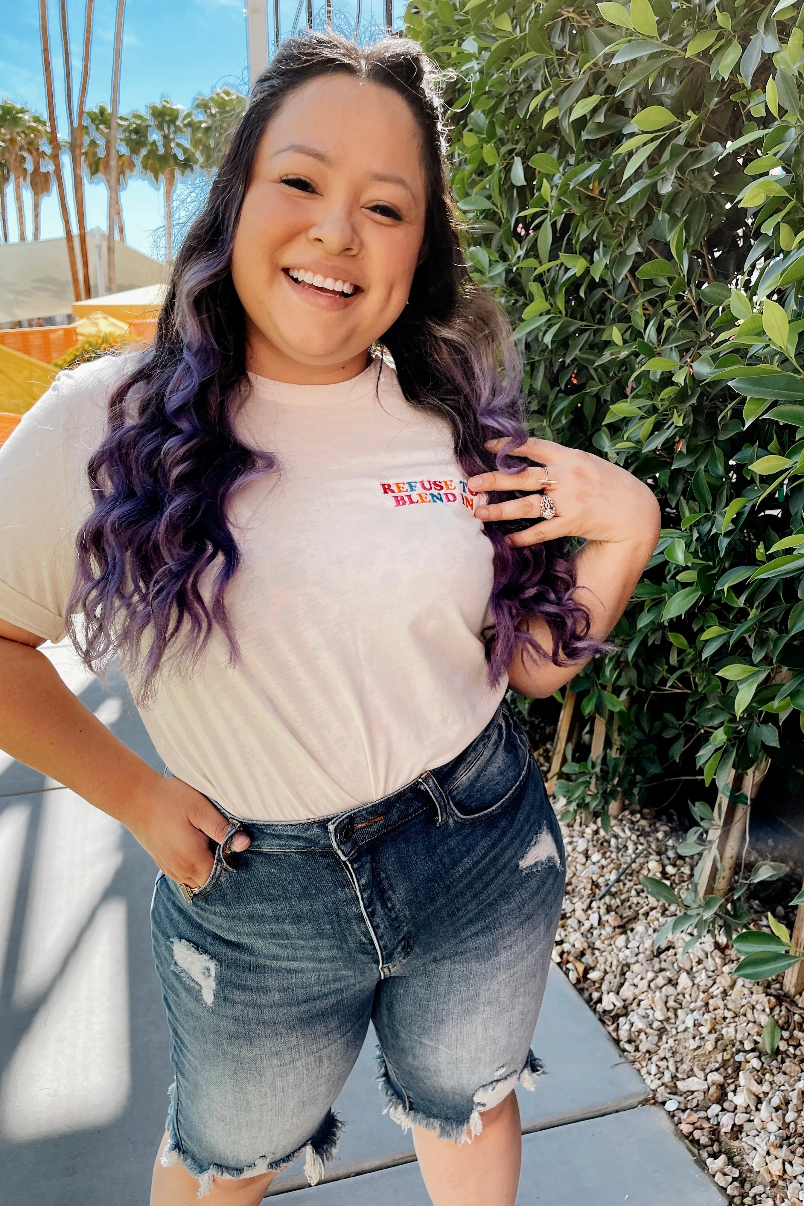 TABY ORIGINAL DESIGN: Refuse To Blend In Tee EMBROIDERED*** sold by shop taby product image thumbnail 4