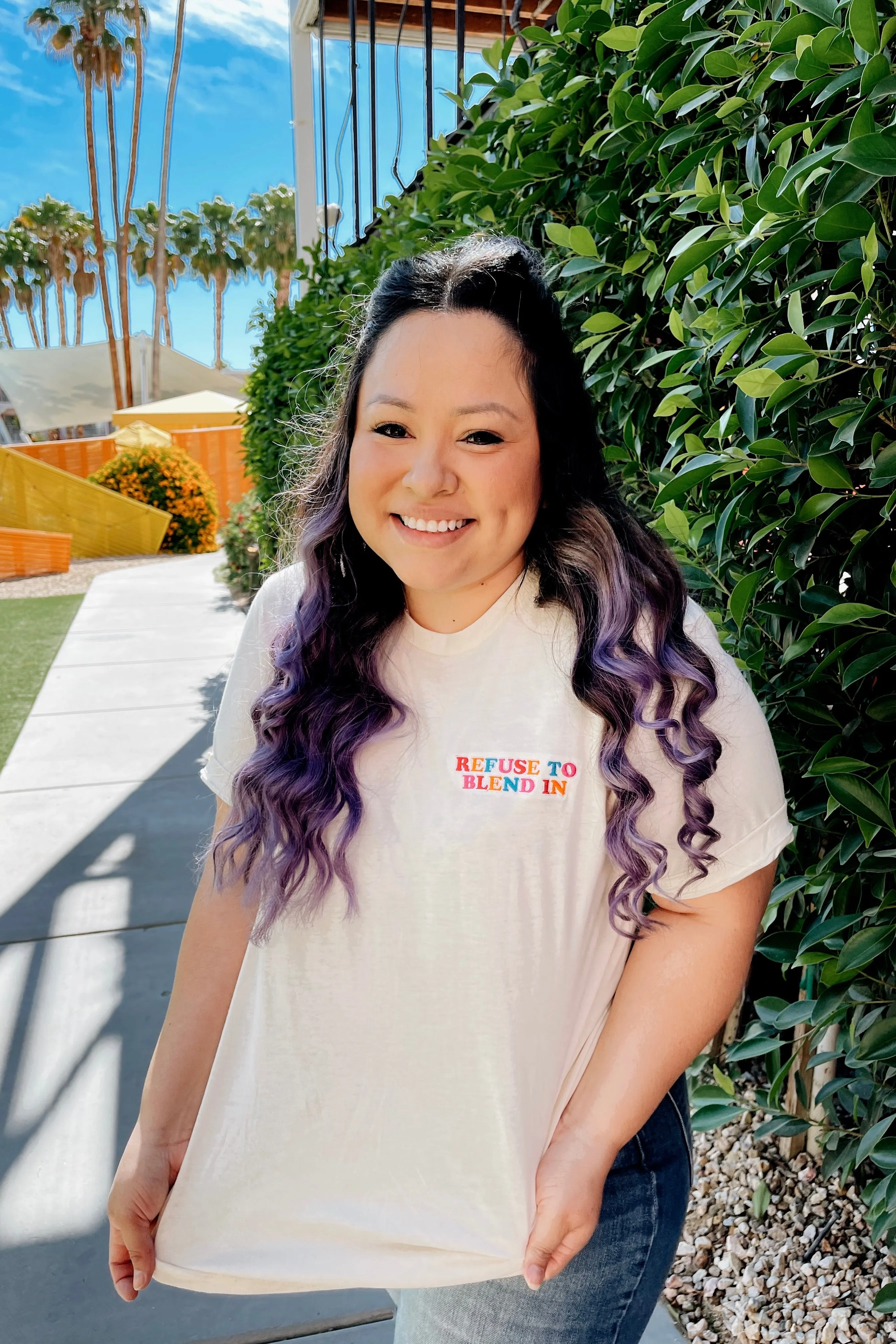 TABY ORIGINAL DESIGN: Refuse To Blend In Tee EMBROIDERED*** sold by shop taby