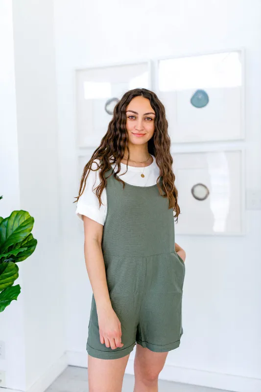 Ojitos Lindos Linen Overall sold by shop taby