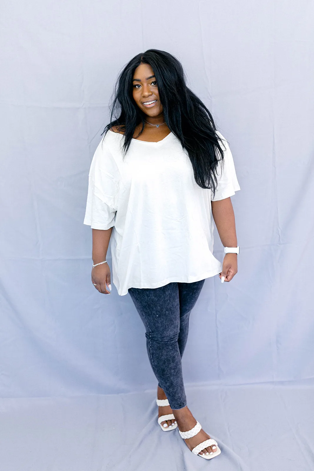 Weekend Boyfriend Tee In BONE*** sold by shop taby product image thumbnail 5