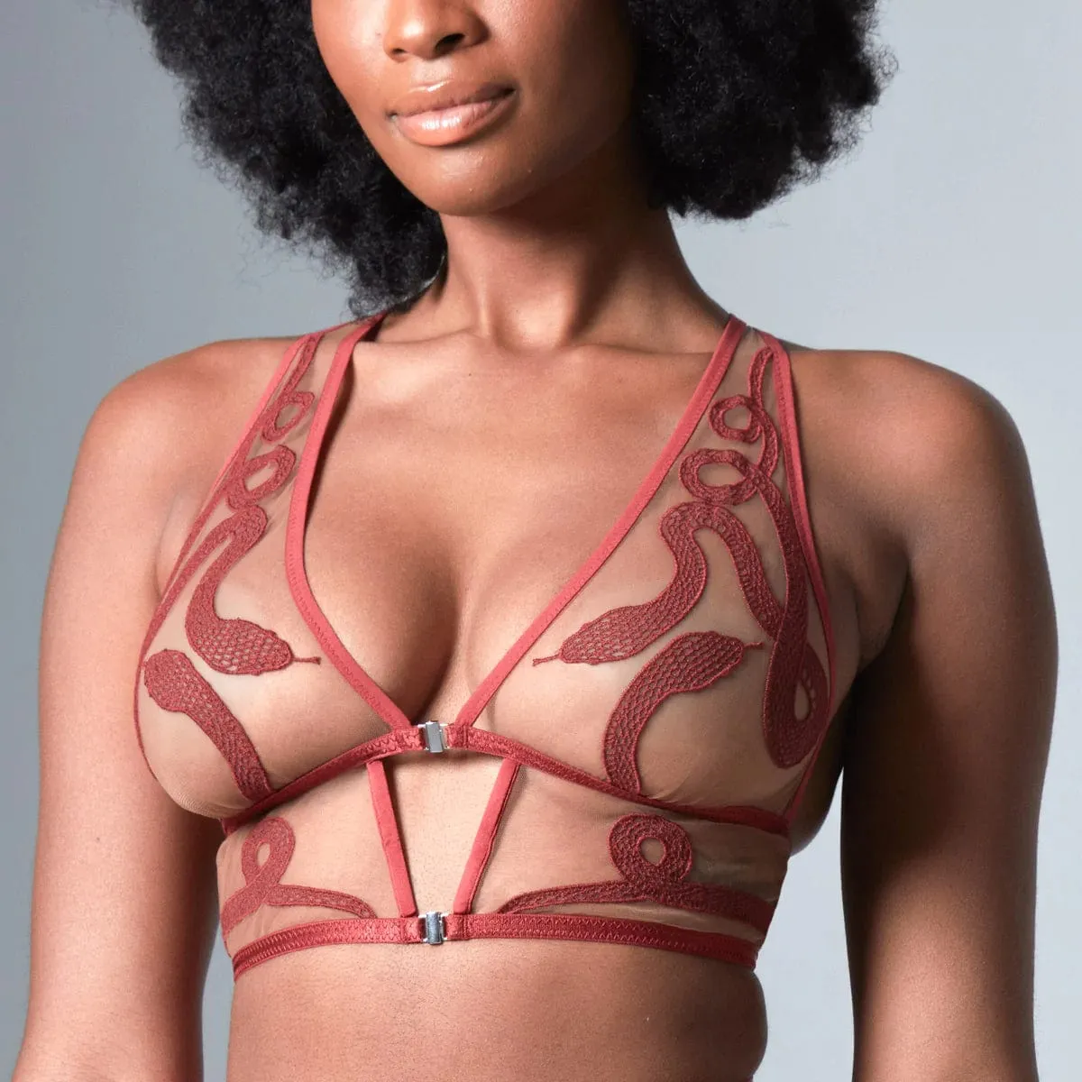 Medusa Bralette - OxBlood/Toffee sold by Thistle and Spire product image thumbnail 2